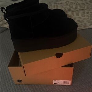 UGG Women's Black Platform Boots